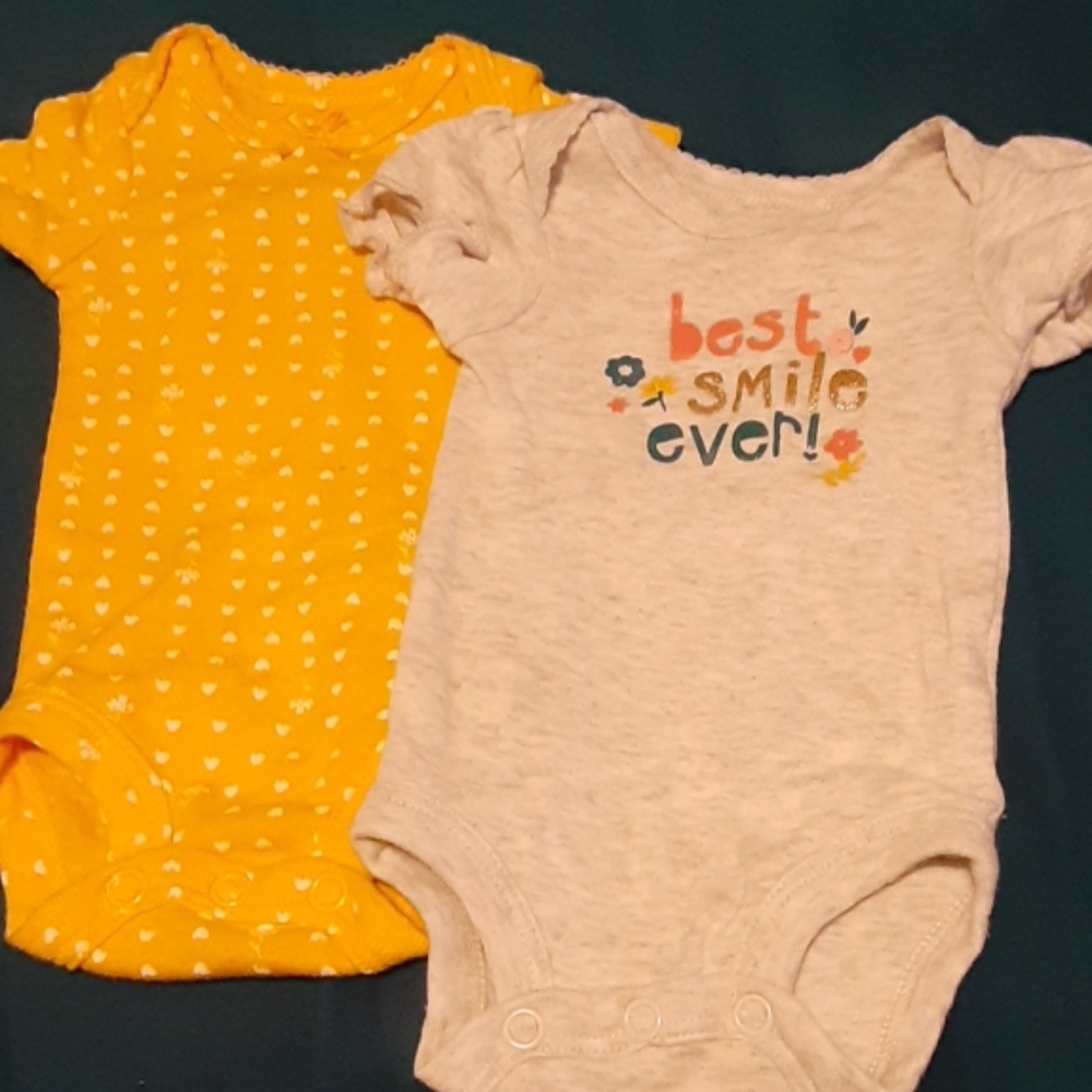 2 preemie onesies from Carter's
